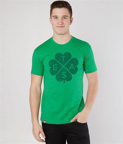 tumbleweed texstyles big x 4 leaf clover t shirt men s t shirts in green buckle