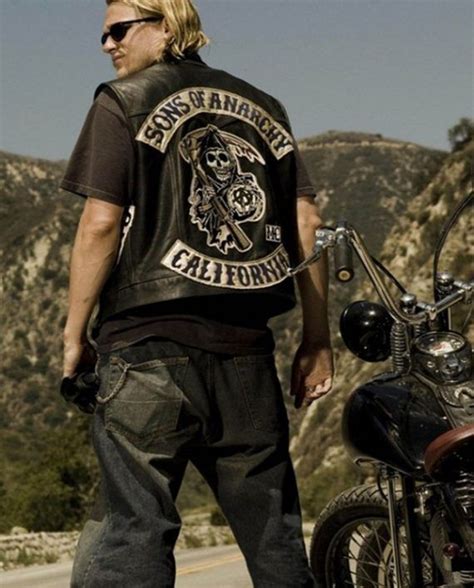 Charlie Hunnam Sons Of Anarchy Jax Teller Vest Top Celebs Jackets