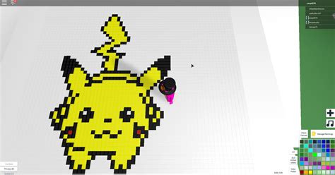 Roblox Pixel Art Creator Pikachu By Koopaklan On Deviantart
