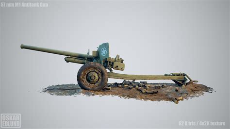 M1 75mm Anti Tank Gun — Polycount