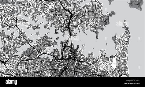 Urban Vector City Map Of Sydney Australia Stock Vector Image And Art Alamy