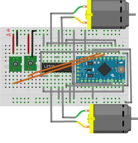 Arduino L293d Circuit