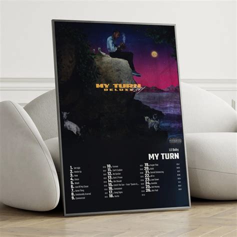 Lil Baby My Turn Album Cover Poster Wall Art Lil Baby My Turn Etsy