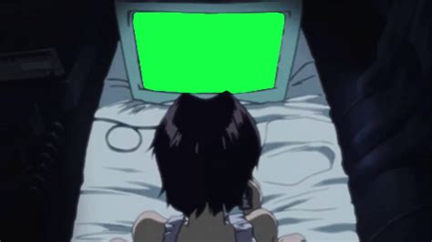 Anime Character Watching Tv Green Screen Youtube
