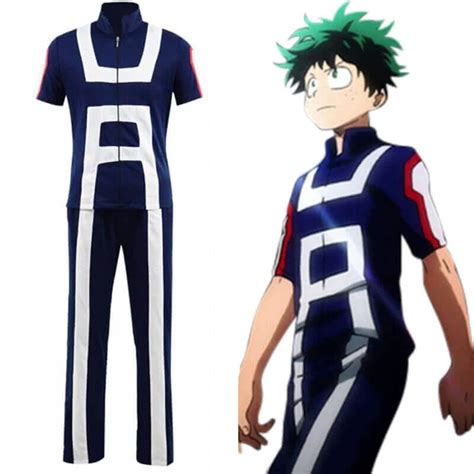 My Hero Academia Izuku Midoriya Training Suit Uniform Cosplay Costume