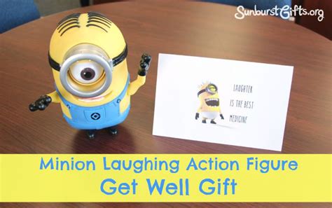 This cute get well gift set will no doubt make anyone going through surgery recovery or anyone with another health or emotional problem instantly feel comforted and better. A Minion Laughs | Get Well Gift - Thoughtful Gifts ...