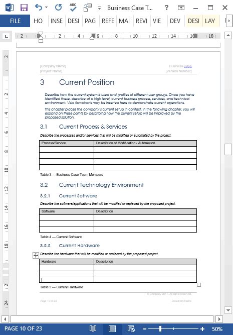 Business Case Templates Ms Word Templates Forms Checklists For Ms
