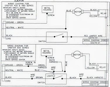 Need to fix your xl3600hh 3000 upright series vacuum? SOLVED: Wiring schematic oreck orbiter - Fixya