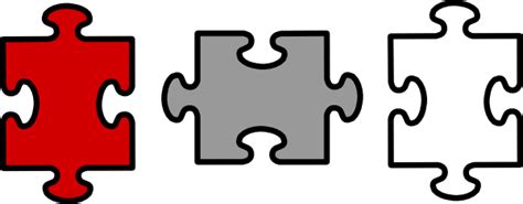 Puzzle Pieces Connected Clip Art At Vector Clip Art Online