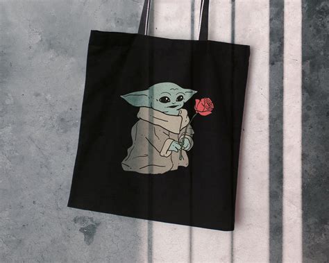Baby Yoda Rose Digital Art Downloadable Printable Mandalorian Etsy
