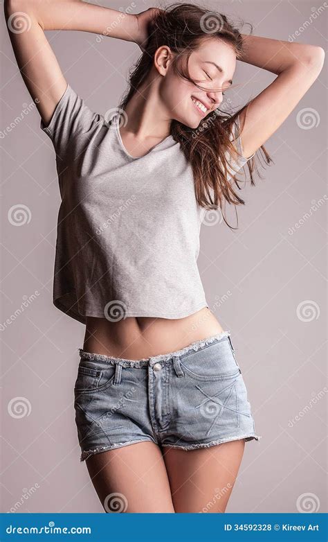 Young Sensual Model Girl Pose In Studio Stock Photo Image Of Model