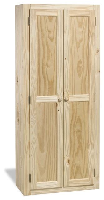 Jasper Unfinished Pine Pantry Rustic Pantry Cabinets By Just