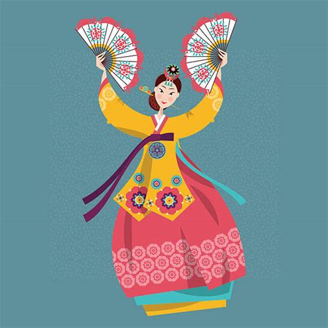 Korean Dance Illustrations Royalty Free Vector Graphics And Clip Art