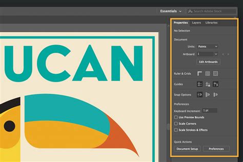 Learn The Basics Of The Essentials Workspace Adobe Illustrator Cc