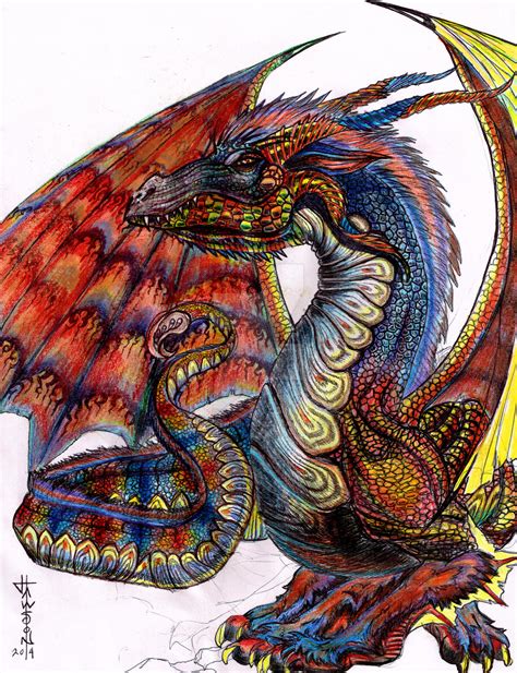 Rainbow Dragon By Agentpendergast On Deviantart