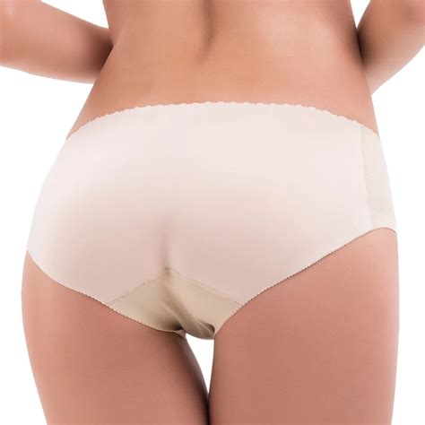 Low Waisted Hip Pad Panties Women Sexy Boyshorts Enhancer Pretty Butt Knicker Push Up