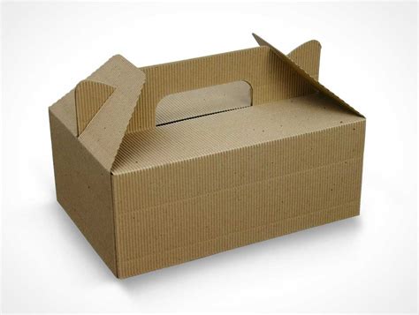 Download Free Cardboard Lunchbox Package Mockup - DesignHooks