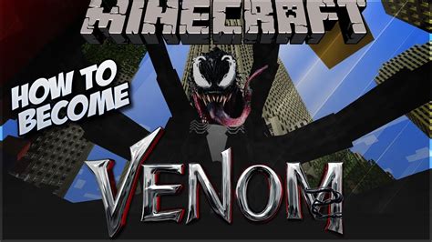 How To Become Venom In Minecraft Super Hero Mod Youtube