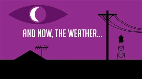 Start with the current episode, and you'll catch on in no time. Welcome to Night Vale - Weather Graphic - YouTube