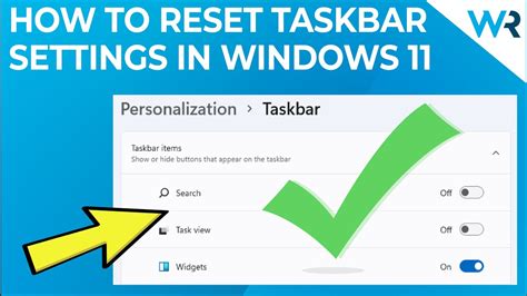 How To Reset Taskbar Settings In Windows 11 Youtube
