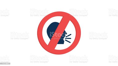 Ilustración de Guardar Silencio Por Favor Firmar Icono y más Vectores