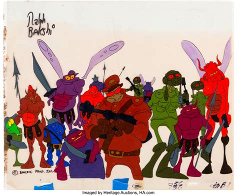 Wizards Blackwolfs Army Production Cel Ralph Bakshi 1977 Lot