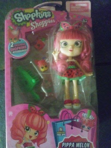 Free Newshopkins Shoppies Pippa Melon Doll With 2 Exclusive Shopkins