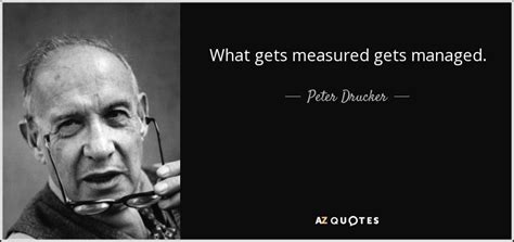 Read and enjoy the great quotations by peter drucker. Peter Drucker quote: What gets measured gets managed.