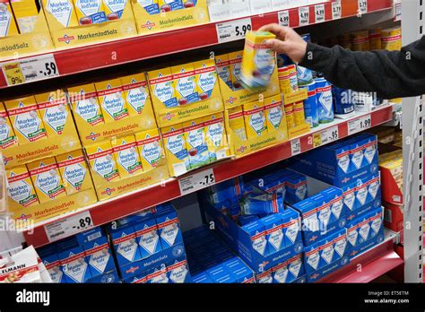 Aisle with packed table salt in a Kaufland supermarket Stock Photo - Alamy