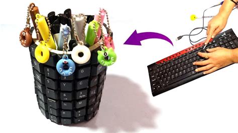 Clever Ways To Recycle Amazing Way To Reuse Old Keyboard Diy Desk