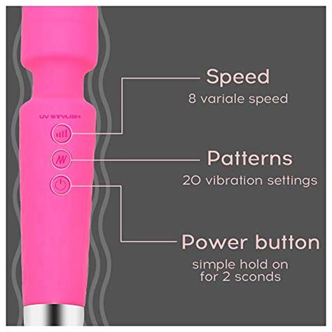 Mini Power Personal Wand Massager Wireless Cordless Waterproof Vibranter Massage Powerful