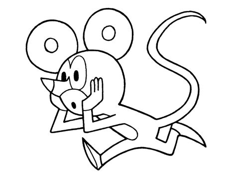 krtek omalovánky - myška | Coloring books, Coloring pages for kids