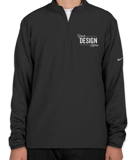 Custom Nike Dri Fit Lightweight Quarter Zip Pullover Design Quarter