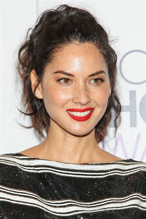 Olivia Munn And The Art Of Bright Lipstick Why Dewy Skin Is Everything
