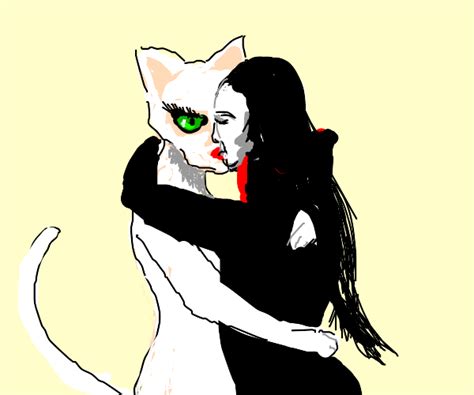 Lesbian Catgirl And Her Vampire Girlfriend Drawception