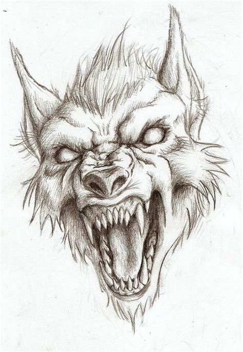 Ferocious Werewolf By Artisticdane On Deviantart Werewolf Drawing Scary Drawings Dark Art
