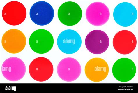 Polka Dot Bright Colored Circles Stock Photo 71252459 Alamy