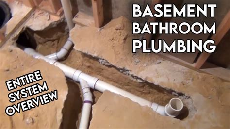 Basement Bathroom Rough In Plumbing Tour Youtube