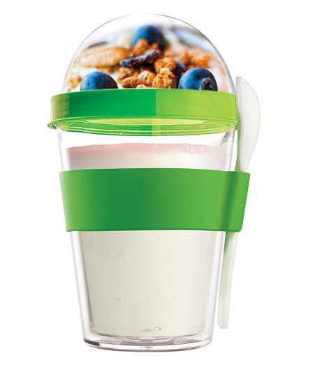 Yo2go Green Reusable Yoghurt To Go Container Vibrant Home