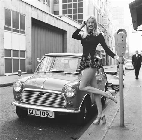 Jenny Clare Seen Here Posing In A Mini Skirt With Her Leyland Mini Th