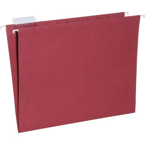 Skilcraft Nsn3649500 2 Expanding Hanging File Folders 25 Box Red