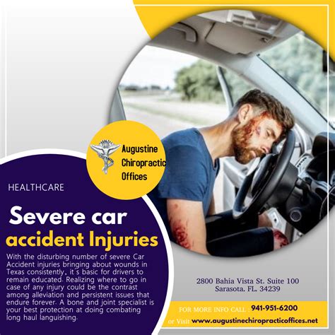 Severe Car Accident Injuries Often Followed By Severe Pain Augustine