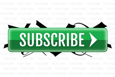 Epic Youtube Subscribe Button Green Red Black White Png