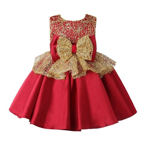 Feminine dresses in unique prints and at affordable prices is what makes love so special. Gold Lace Baby Girl Dress Newborn Clothes Prom Dresses Princess 1 Year Birthday Outfit New Born ...