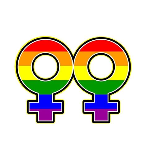 pride rainbow female gender symbol car sticker pride bumper stickers bumper stickers lesbian