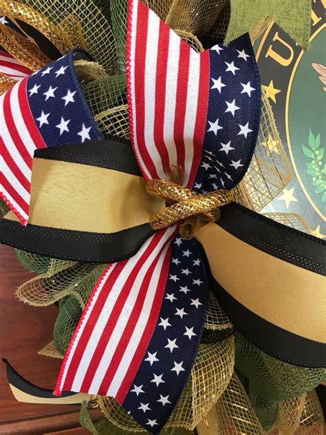 Army Wreath Us Army Military Wreath Veterans Day United Etsy