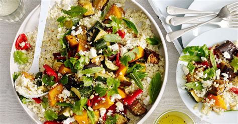 Cauliflower Rice With Middle Eastern Roast Vegetables