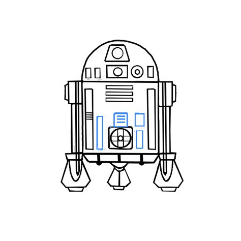 How To Draw R2d2 Step By Step Easy Drawing Guides Drawing Howtos
