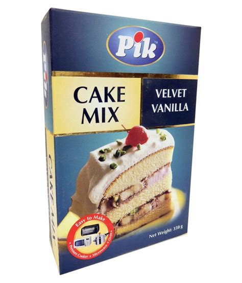 Pik Velvet Vanilla Cake Mix 350 Gm Pack Of 2 Buy Pik Velvet Vanilla