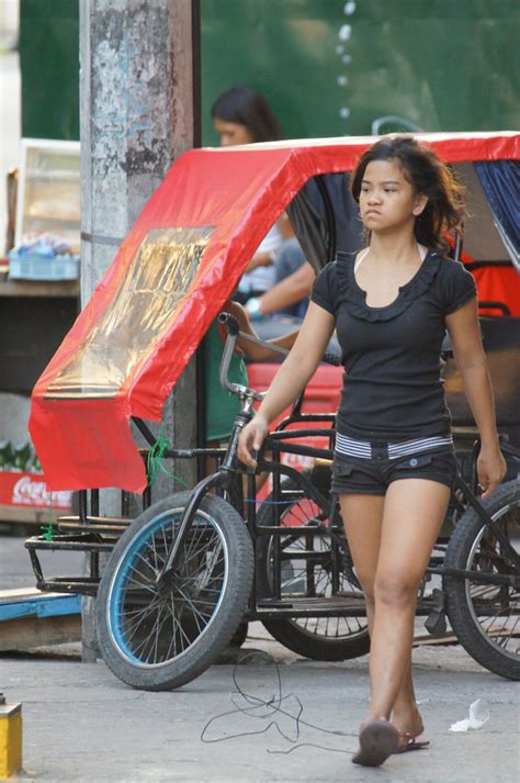 Girl On Street Ermita District Manila Philippines Joseph Ferris